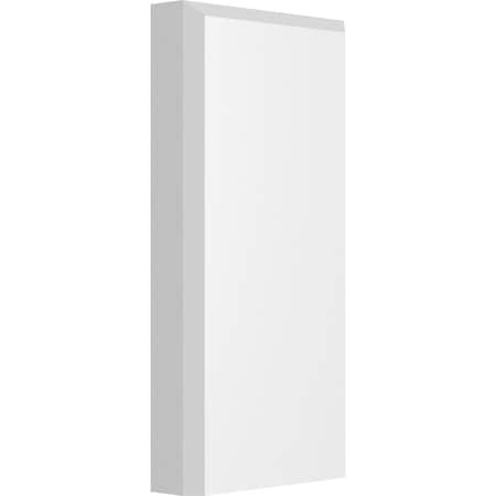Ekena Millwork Standard Foster Plinth Block with Beveled Edge, 4"W x 8"H x 1"P PBP040X080X100FOS01